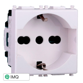 PRESA SCHUKO 2P+T 16A - modello EV2102