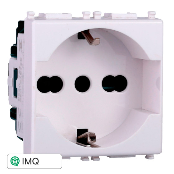 PRESA SCHUKO 2P+T 16A - modello EV2102 PRESA SCHUKO 2P+T 16A - modello EV2102