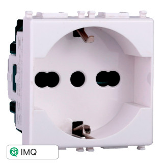 PRESA SCHUKO 2P+T 16A - modello EV2102