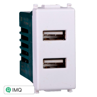 PRESA USB 2POSTI 2.1AMH - modello EV2402