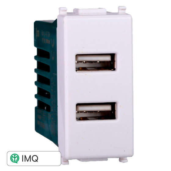 PRESA USB 2POSTI 2.1AMH - modello EV2402 PRESA USB 2POSTI 2.1AMH - modello EV2402