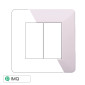 Immagine 1 - ETTROIT STARLIGHT PLACCA PLASTICA 2P BIANCA - Mod. EV83201 - Compatibile con Vimar PLANA