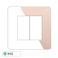 Immagine 1 - ETTROIT STARLIGHT PLACCA PLASTICA 2P SABBIA - Mod. EV83209 - Compatibile con Vimar PLANA