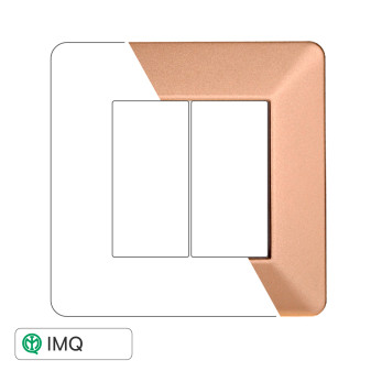 PLACCA PLASTICA 2P ORO - modello EV83211