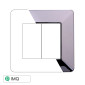 Immagine 1 - ETTROIT STARLIGHT PLACCA PLASTICA 2P CROMATO LUCIDO - Mod. EV83213 - Compatibile con Vimar PLANA