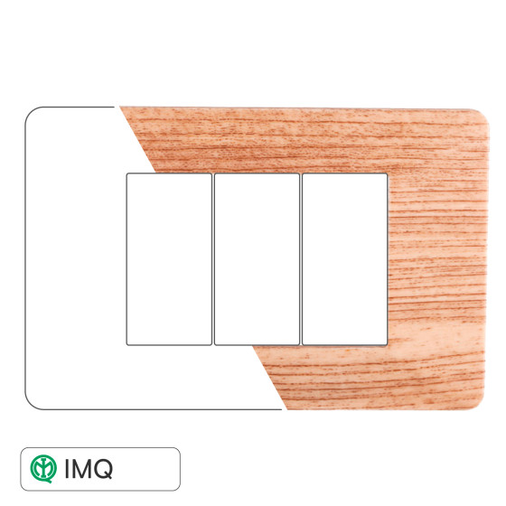 PLACCA PLASTICA 3P LEGNO CHIARO - modello EV83304 PLACCA PLASTICA 3P LEGNO CHIARO - modello EV83304