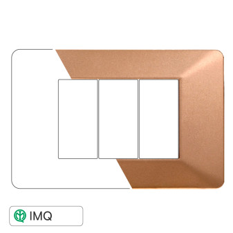 PLACCA PLASTICA 3P ORO - modello EV83311