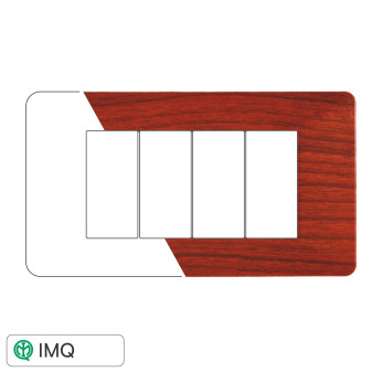 PLACCA PLASTICA 4P RADICA - modello EV83403