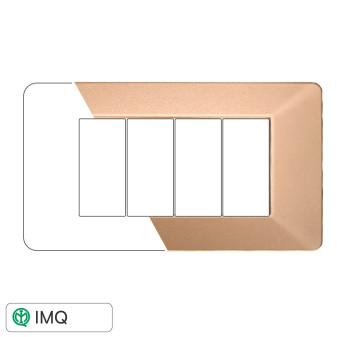 PLACCA PLASTICA 4P ORO - modello EV83411