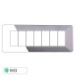 Immagine 1 - ETTROIT STARLIGHT PLACCA PLASTICA 7P SILVER - Mod. EV83706 - Compatibile con Vimar PLANA