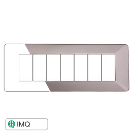 PLACCA PLASTICA 7P TITANIO - modello EV83708