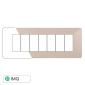 Immagine 1 - ETTROIT STARLIGHT PLACCA PLASTICA 7P SABBIA - Mod. EV83709 - Compatibile con Vimar PLANA