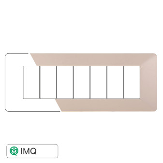 PLACCA PLASTICA 7P SABBIA - modello EV83709