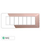Immagine 1 - ETTROIT STARLIGHT PLACCA PLASTICA 7P BRONZO - Mod. EV83710 - Compatibile con Vimar PLANA