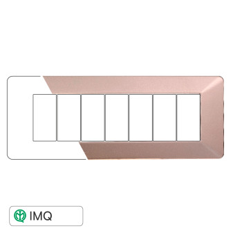 PLACCA PLASTICA 7P BRONZO - modello EV83710