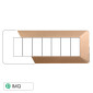 Immagine 1 - ETTROIT STARLIGHT PLACCA PLASTICA 7P ORO - Mod. EV83711 - Compatibile con Vimar PLANA