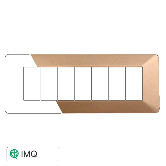PLACCA PLASTICA 7P ORO - modello EV83711 PLACCA PLASTICA 7P ORO - modello EV83711