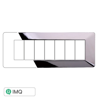 PLACCA PLASTICA 7P CROMATO LUCIDO - modello EV83713