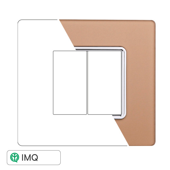 PLACCA VETRO 2P ORO - modello EV84211 PLACCA VETRO 2P ORO - modello EV84211