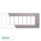Immagine 1 - ETTROIT STARLIGHT PLACCA VETRO 7P SILVER - Mod. EV84606 - Compatibile con Vimar PLANA