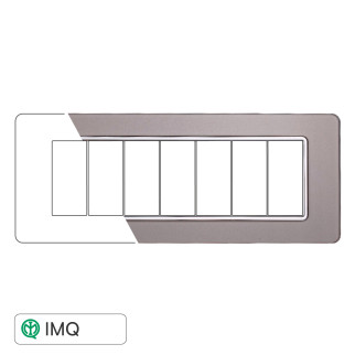 PLACCA VETRO 7P SILVER - modello EV84606