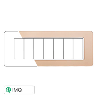 PLACCA VETRO 7P ORO - modello EV84611