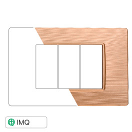 PLACCA 3P ORO SATINATO - modello EV85311