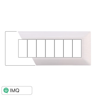 PLACCA 7P BIANCO SATINATO - modello EV85601