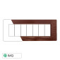 Immagine 1 - ETTROIT STARLIGHT PLACCA PLASTICA 7P BRONZO SATINATO - Mod. EV85610 - Compatibile con Vimar PLANA