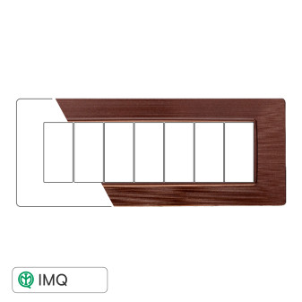 PLACCA 7P BRONZO SATINATO - modello EV85610
