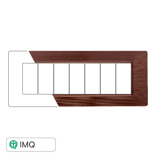 PLACCA 7P BRONZO SATINATO - modello EV85610