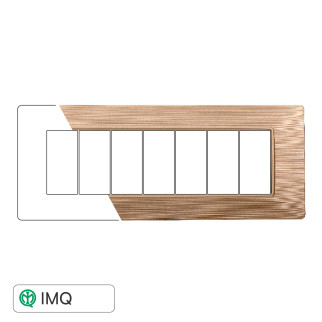 PLACCA 7P ORO SATINATO - modello EV85611