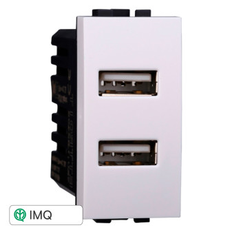 PRESA USB 2POSTI 2.1AMH - modello LB2402
