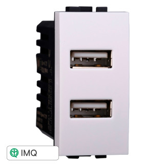 PRESA USB 2POSTI 2.1AMH - modello LB2402