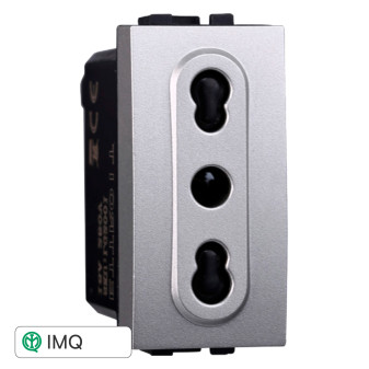 PRESA BIPASSO 2+T 16A - modello LG2001