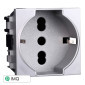 Immagine 1 - ETTROIT SPACE PRESA SCHUKO 2P+T 16A - Mod. LG2102 - Compatibile con BTicino LIVING LIGHT / INTERNATIONAL