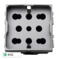 Immagine 1 - ETTROIT SPACE MULTISTANDARD 2P+T 220V SCHUKO+BIPASSO - Mod. LG3503 - Compatibile con BTicino LIVING LIGHT / INTERNATIONAL