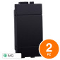 Immagine 1 - ETTROIT SPACE FALSO POLO 1POSTO - Confezione 2pz - Mod. LN0100 - Compatibile con BTicino LIVING LIGHT / INTERNATIONAL