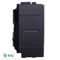 Immagine 1 - ETTROIT SPACE PULSANTE 1P ASSIALE - Mod. LN0601 - Compatibile con BTicino LIVING LIGHT / INTERNATIONAL