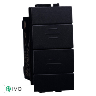 PULSANTE DOPPIO 1P+1P 16A - modello LN1202