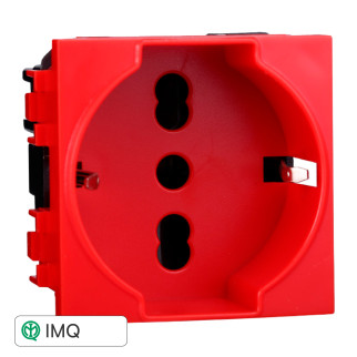 PRESA SCHUKO ROSSO 2P+T 16A - modello LN2116