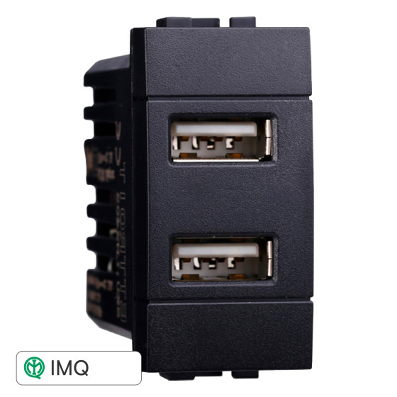 PRESA USB 2POSTI 2.1AMH - modello LN2402 PRESA USB 2POSTI 2.1AMH - modello LN2402