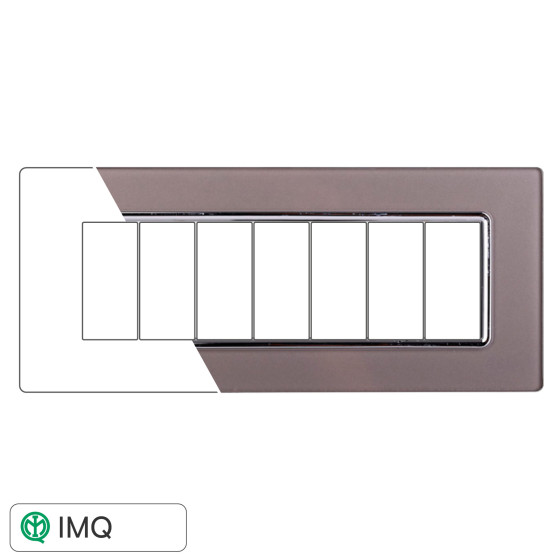 PLACCA VETRO 7P SILVER - modello LN84706 PLACCA VETRO 7P SILVER - modello LN84706