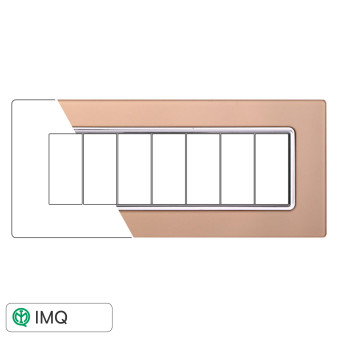 PLACCA VETRO 7P ORO - modello LN84711