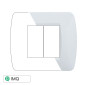 Immagine 1 - ETTROIT SPACE PLACCA PLASTICA 2P BIANCO SATINATO - Mod. LN85201 - Compatibile con BTicino LIVING LIGHT / INTERNATIONAL