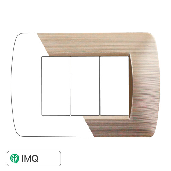 PLACCA 3P ORO SATINATO - modello LN85311 PLACCA 3P ORO SATINATO - modello LN85311