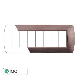 PLACCA 7P BRONZO SATINATO - modello LN85710