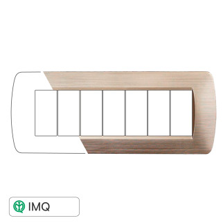 PLACCA 7P ORO SATINATO - modello LN85711