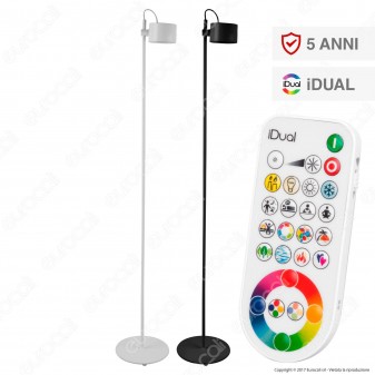 Jedi Lighting Piantana in Metallo LED Jasmine iDual RGB+W 7,5W con