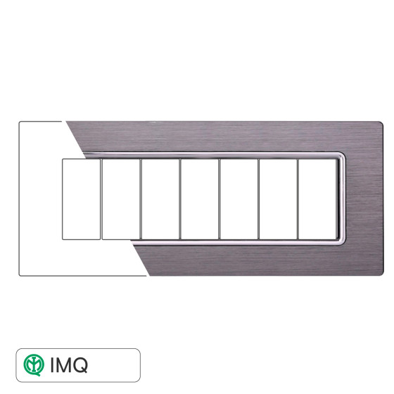 PLACCA ALLUMINIO 7P SILVER - modello LN86706 PLACCA ALLUMINIO 7P SILVER - modello LN86706
